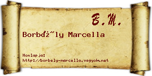 Borbély Marcella névjegykártya