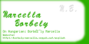 marcella borbely business card